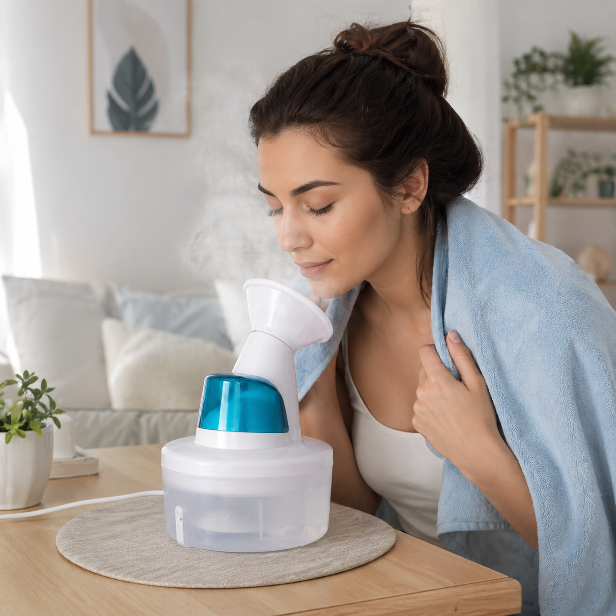 Steam Inhaler Machine for Cold, Cough, Sinus & Facial Steam Therapy Secondary image