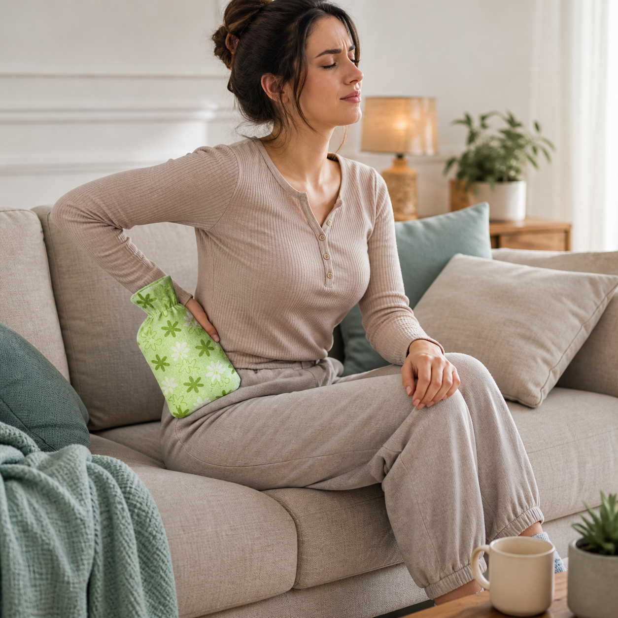 Hot Water Bottle for Pain Relief, Back Pain, Cramps & Winter Use