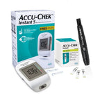 Accu-Chek Instant S Glucometer with 10 Test Strips – Blood Sugar Monitor